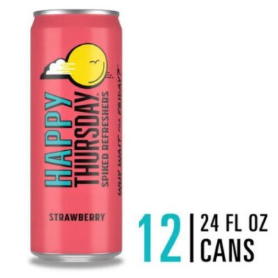 Happy Thursday Strawberry 24oz Can
