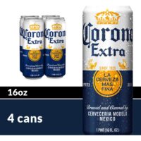 Corona Extra 16oz 4pk Cans